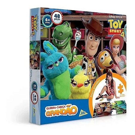 Quebra Cabeça Toy Story 4 Grandão 48 Peças