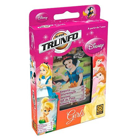 Super Trunfo Disney Princess - 32 cartas - Grow