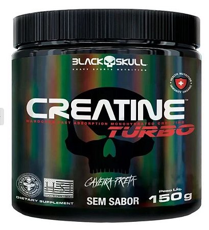 Creatina Monohidratada Turbo 150g - Creatine Turbo Black Skull