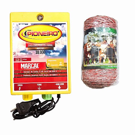 Kit Eletrificador Rural Cerca Eletrica Gado Cavalos - 250 M