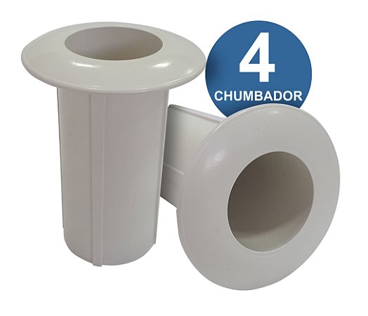 2 Unidades - Chumbador Copo para Escada De piscinas  - Par