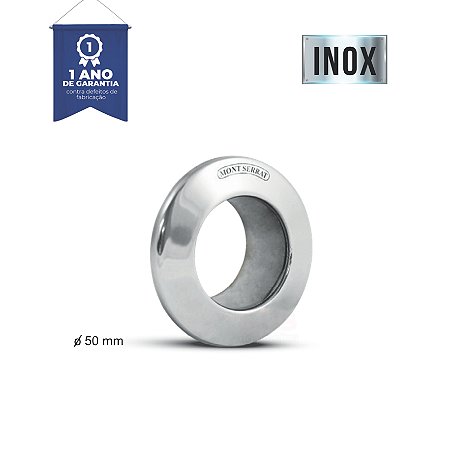 Máscara Inox para Tubo PVC  Ø 50 mm - Mont Serrat