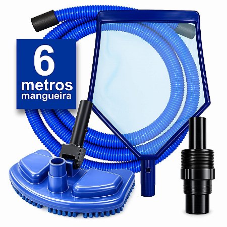 Kit Limpeza Piscinas Inflável E Estrutural Intex Mor 6 Metros