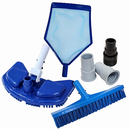 Kit manutenção piscina fibra vinil e alvenaria
