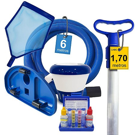 Kit Manutenção e Clorador para Piscinas Infláveis Universal 6 metros