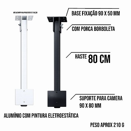 Suporte fotocelula e camera 80 cm