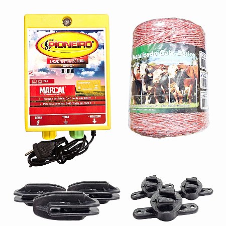 Kit Eletrificador Rural Cerca Eletrica Gado Completo - 500 M