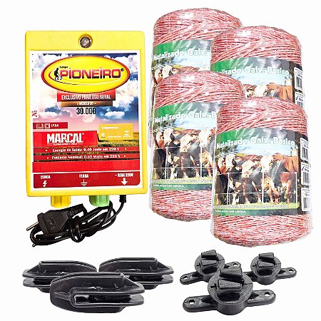 Kit Eletrificador Rural Cerca Eletrica Gado cavalos  Completo - 2000 M