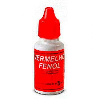 Reagente - Solução Vermelho de Fenol - Verifica pH - 15 ML