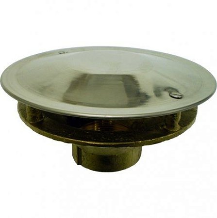 Dreno de Fundo Antiturbilhão - Metalico - de 1 1/2 - 50 mm para Alvenaria - Nautilus