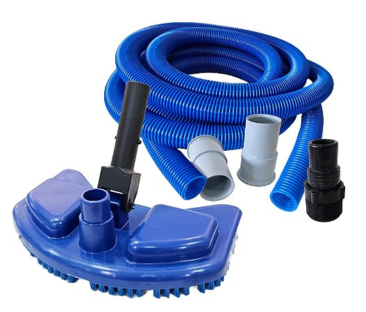 Kit Limpeza Para Piscina Mangueira + Aspirador - 10 Metros
