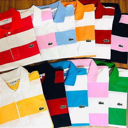 Kit 10 Camisas Polo Lacoste Peruana | Masculino | Atacadão Moda Vest -  Atacadão Moda Vest