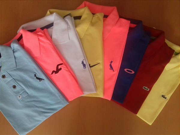 Kit 50 Camisas Polo Básica Masculino