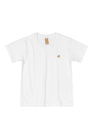 Camiseta Infantil Lisa - Manga Curta - Branca