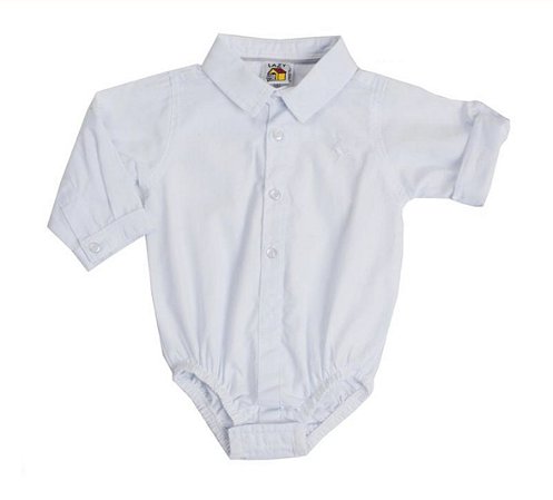 camisa branca para bebe