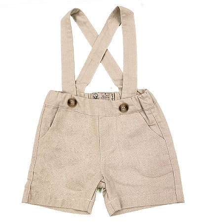 Bermuda com suspensorio infantil masculino Clearance