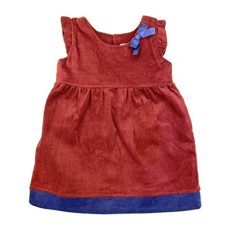 vestido infantil de veludo