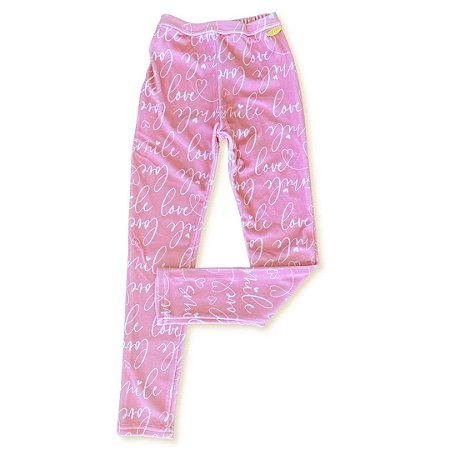 Legging discount veludo infantil