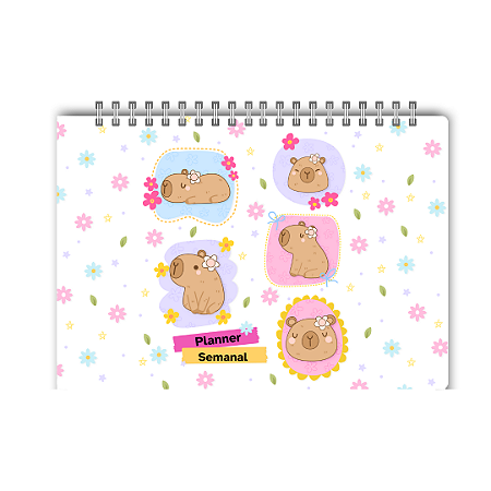 Bloco Semanal minha semana Organizada da Capivara
