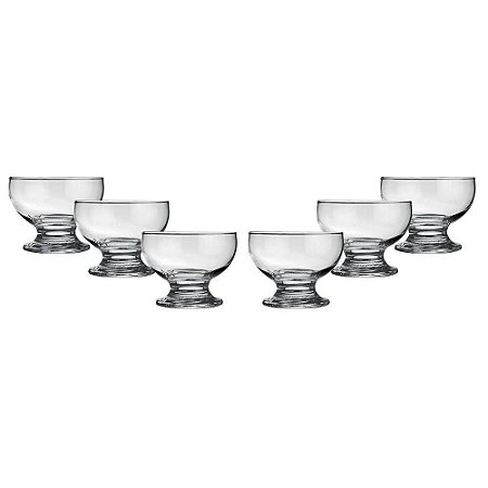 Jogo de Taças Sobremesa 6 Pcs 220 ML - Nadir Figueiredo