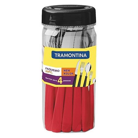 Faqueiro Inox 20 Peças New Kolor - Tramontina