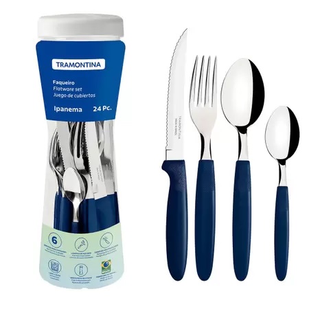 Faqueiro Inox 24 peças IPANEMA - Tramontina