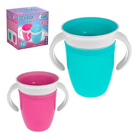 Copo de Treinamento Infantil Antivazamento Baby em Silicone