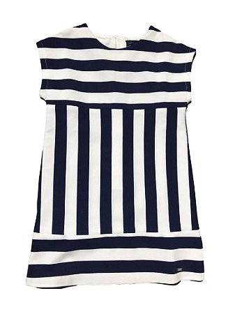 Vestido Tommy Sem Manga Listrado