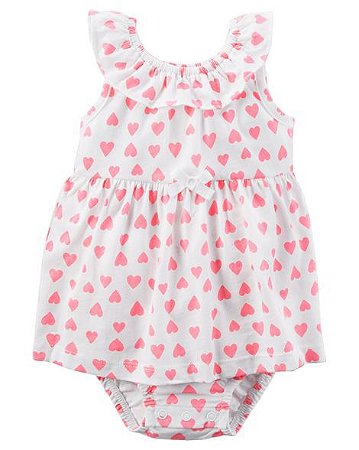 Sunsuit (Body/Vestido) Corações