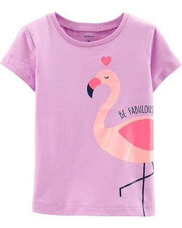 Feminino Novo Flamingo Imprimir Camisas Blusa De Mangas Compridas