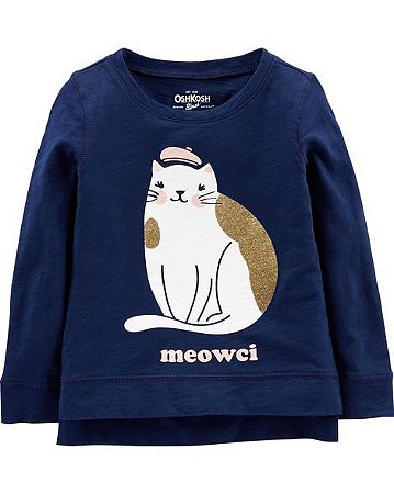 Camiseta Manga Longa Meowci