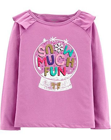 Camiseta Manga Longa Snow Much Fun