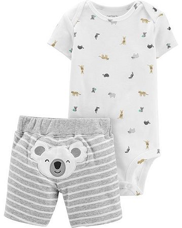 Conjunto 2 Peças (Body e Shorts) Coala