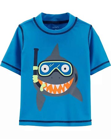 Camiseta com FPS Shark Blue