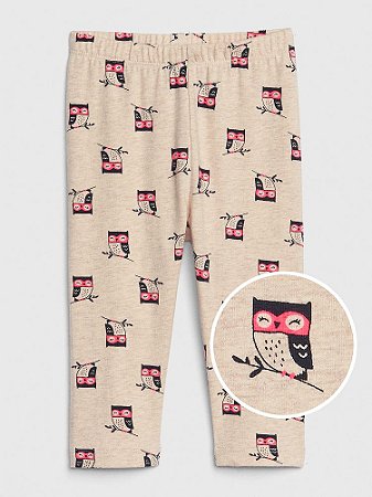 Calça Legging Corujinhas Gap