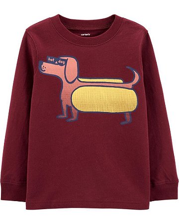 Camiseta Manga Longa Hot Dog