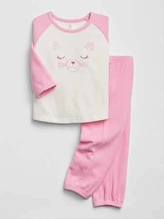 Pijama Flanelado Gatinha Gap