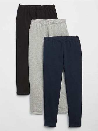 Kit com 3 Calças Legging GAP