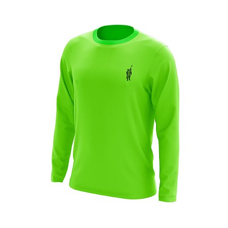 Camisa Segunda Pele Manga Longa Proteção Solar FPU 50+ Marca Pescador – Verde Limão