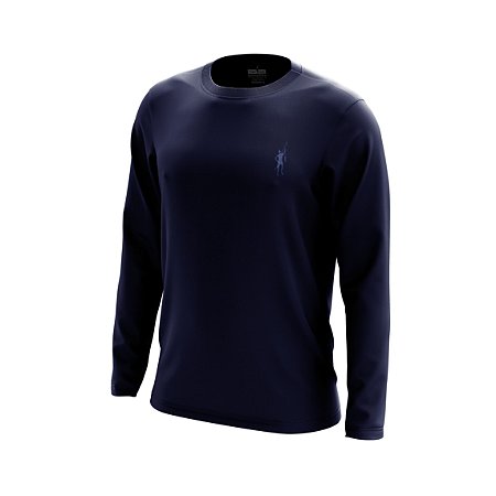 Camisa Segunda Pele Manga Longa Proteção Solar FPU 50+ Marca Pescador – Azul Marinho