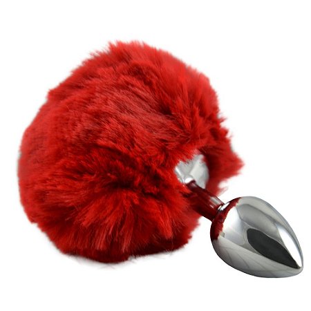 plug Anap Aço - Pompom - Cor Vermelho