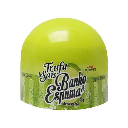 BANHO E ESPUMA TRUFA DE SAIS EFERVESCENTES CAPIM E LIMÃO 50G HOT FLOWERS