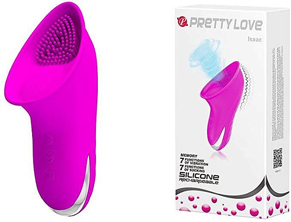 Pretty Love Isaac - Vibrador Estimulador De Clitóris Em Silicone Com 7 Modos De Vibrações E 7 Modos De Sucções