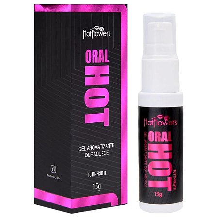 ORAL HOT GEL AROMATIZANTE BEIJÁVEL AQUECE - 15G HOT FLOWERS