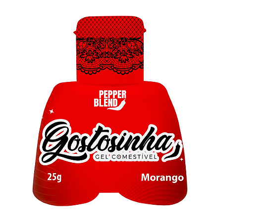 Gostosinha Gel Comestível Morango 25gr Pepper Blend