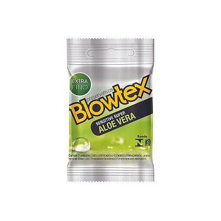 Preservativo Blowtex Sensitive Aloe Vera 3 unidades.