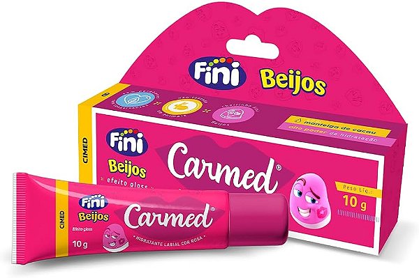 Carmed Fini Beijos Cor Rosa Hidratante Labial 10g