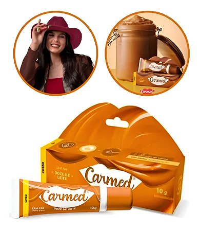Carmed Doce de Leite Hidratante Labial Com Cor 10G Cimed