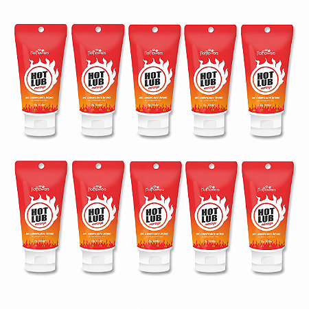Gel Deslizante Beijável Hot Lub Hot Flowers - KIT 10UN