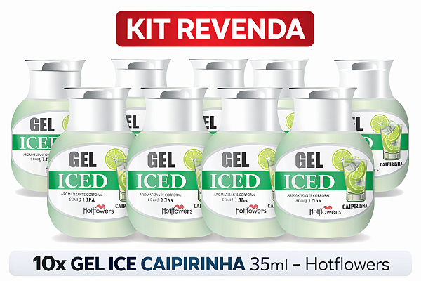 Gel Aromatizante ICED Caipirinha 35ml - KIT 10UN
